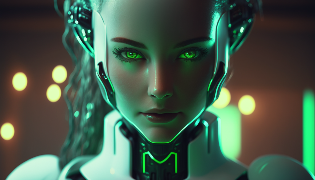 Tolo81_robot_android_neon_light_background_with_color_green_fut_512dba6c-40e1-4c67-9835-00b5f963b2e0